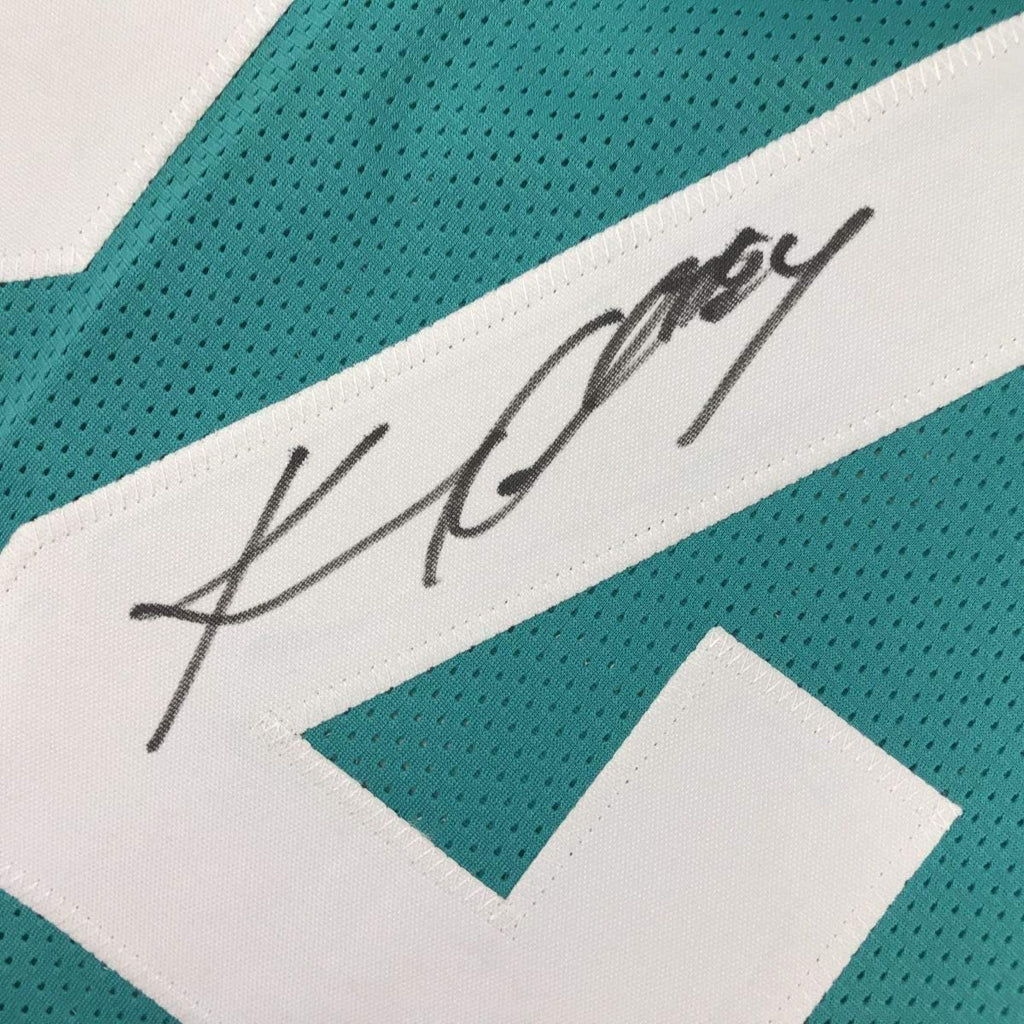 Framed Autographed/Signed Keelan Cole 35x39 Jacksonville Teal Football Jersey JSA COA