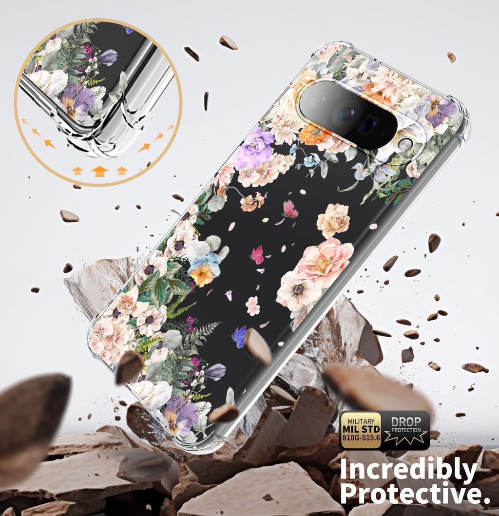 Floral Protective Phone Case for Google Pixel 10