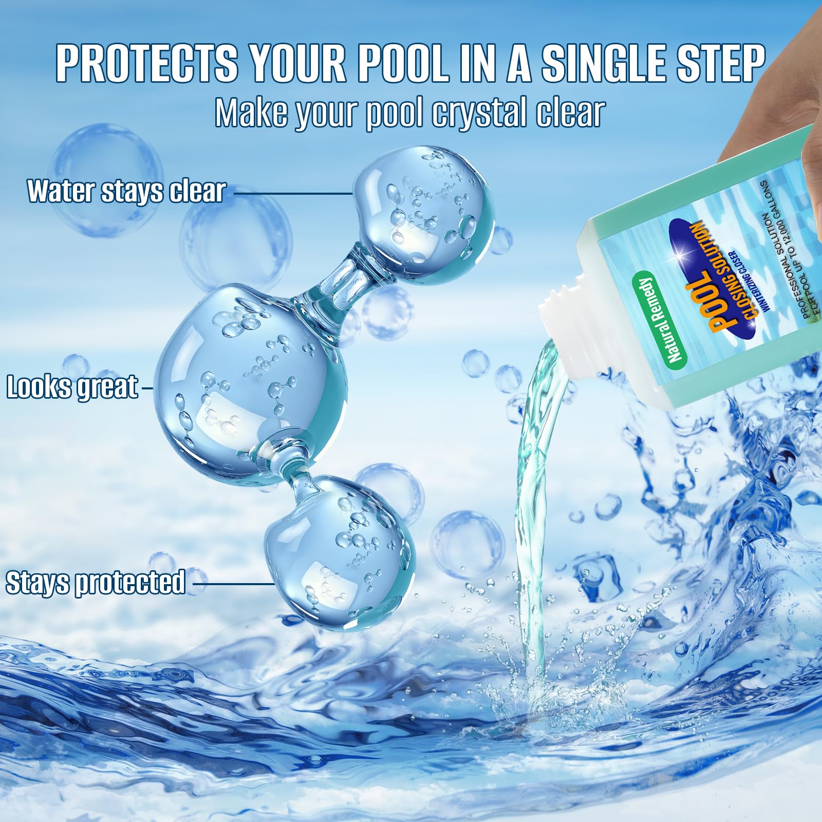 SETOXYX 2 Pack Winter Closing Kit Pool Winterizer Up to 24,000 Gallon