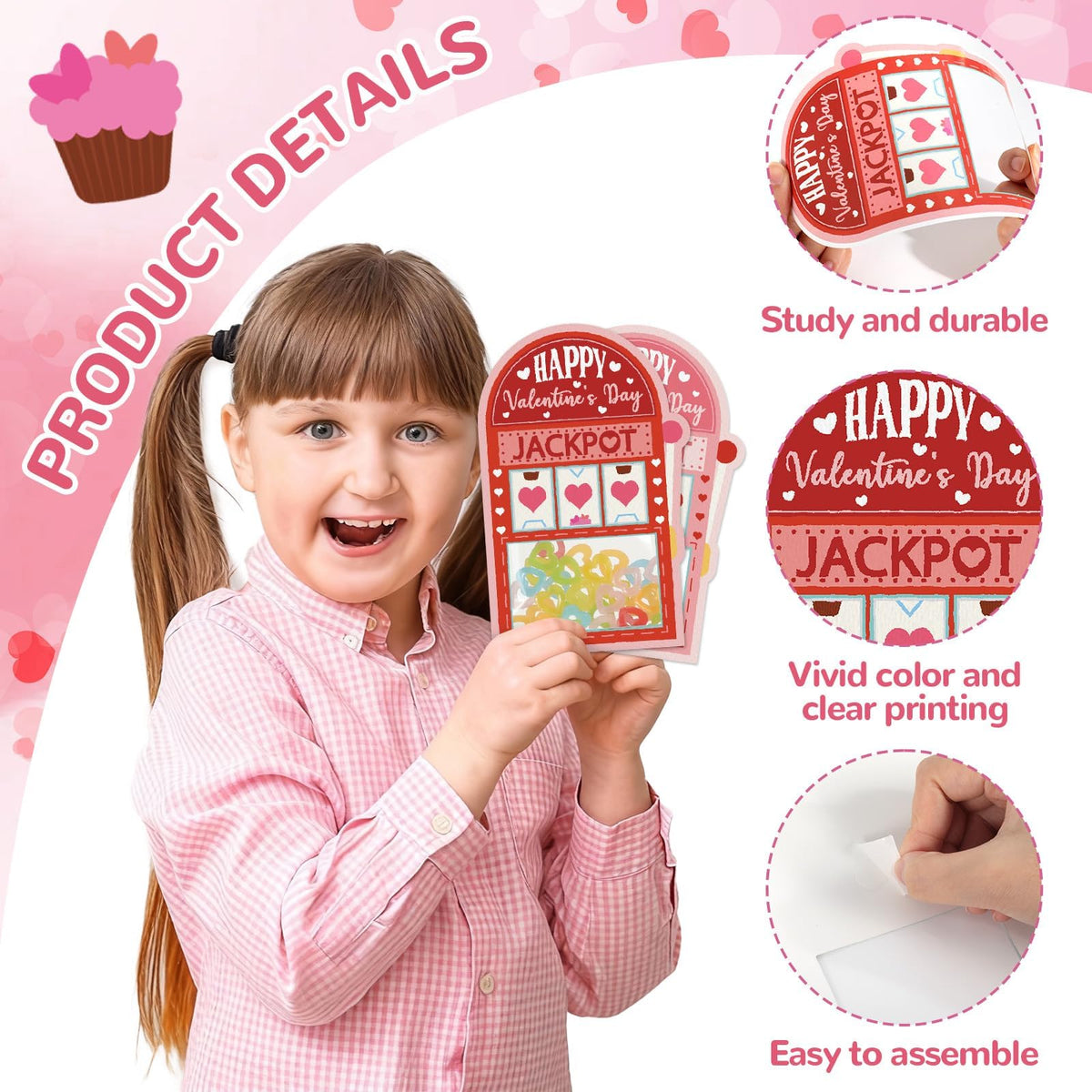 50 Pack Valentines Day Cards for School Funny Class Exchange Cards Bulk with Clear Treat Bags and Self Adhesive Tape Happy Valentines Party Favor for School Classroom Classmates Parents Teachers Gifts