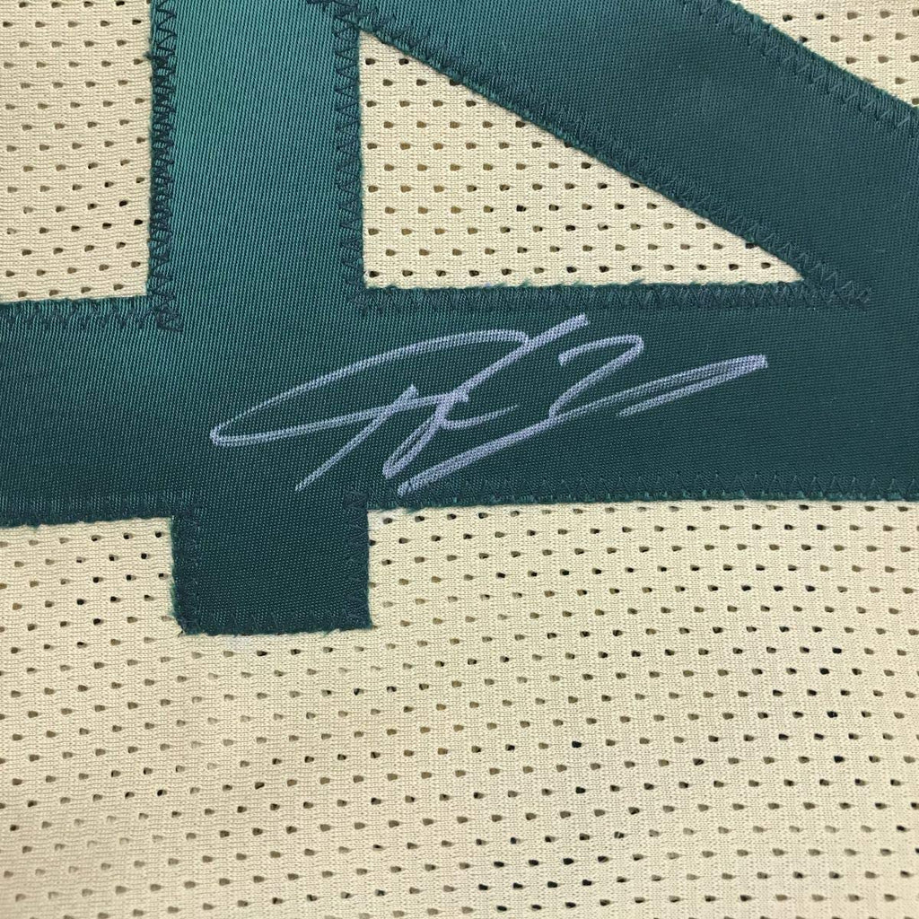 Framed Autographed/Signed Giannis Antetokounmpo 35x39 Milwaukee Tan Basketball Jersey PSA/DNA COA