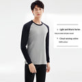 100 Cotton Antibacterial Autumn Top And Bottom Set Mens Thermal Underwear