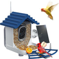 NAVFS Smart Bird Feeder Camera with Solar Panel, 2K Video & AI Bird ID