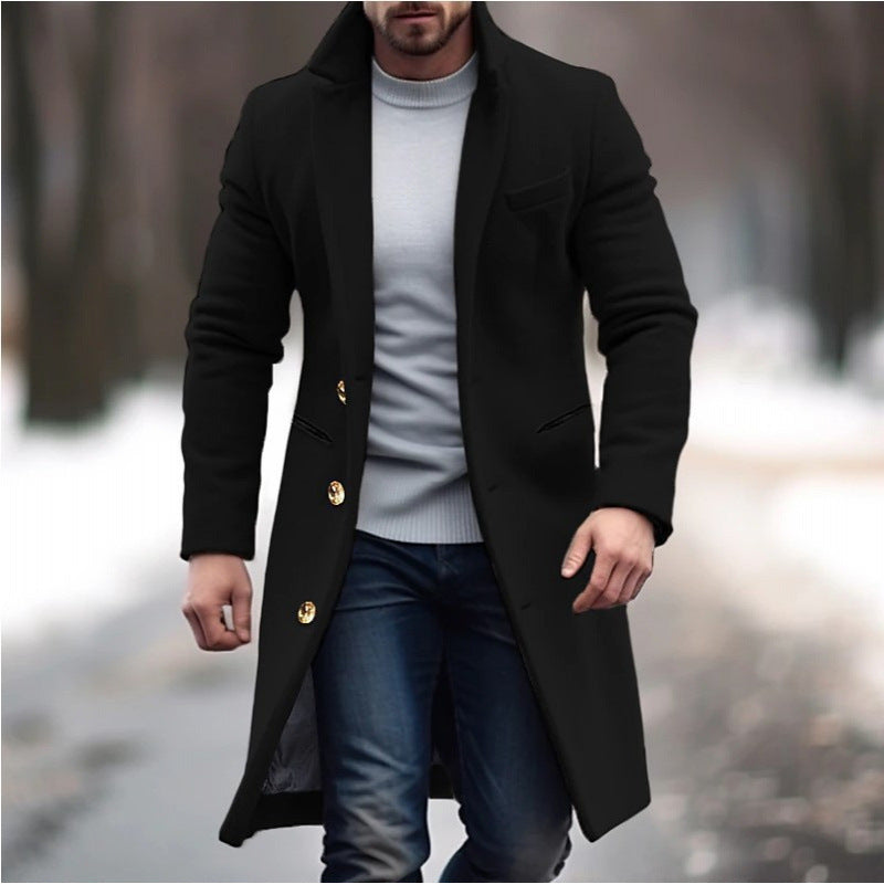 Men's Mid Length Trench Coat