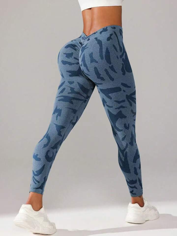 Threaded Yoga Pants With A High Waist For Lifting The Hips Perfect For Outdoor Activities