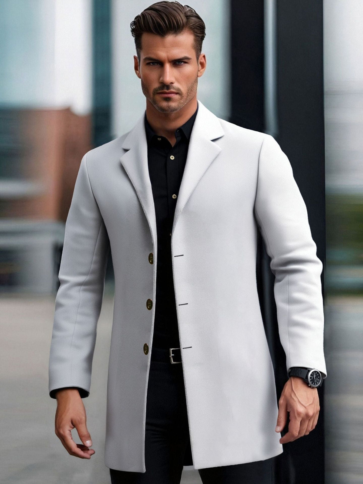 Lapel European And American Lapel Slim Coat
