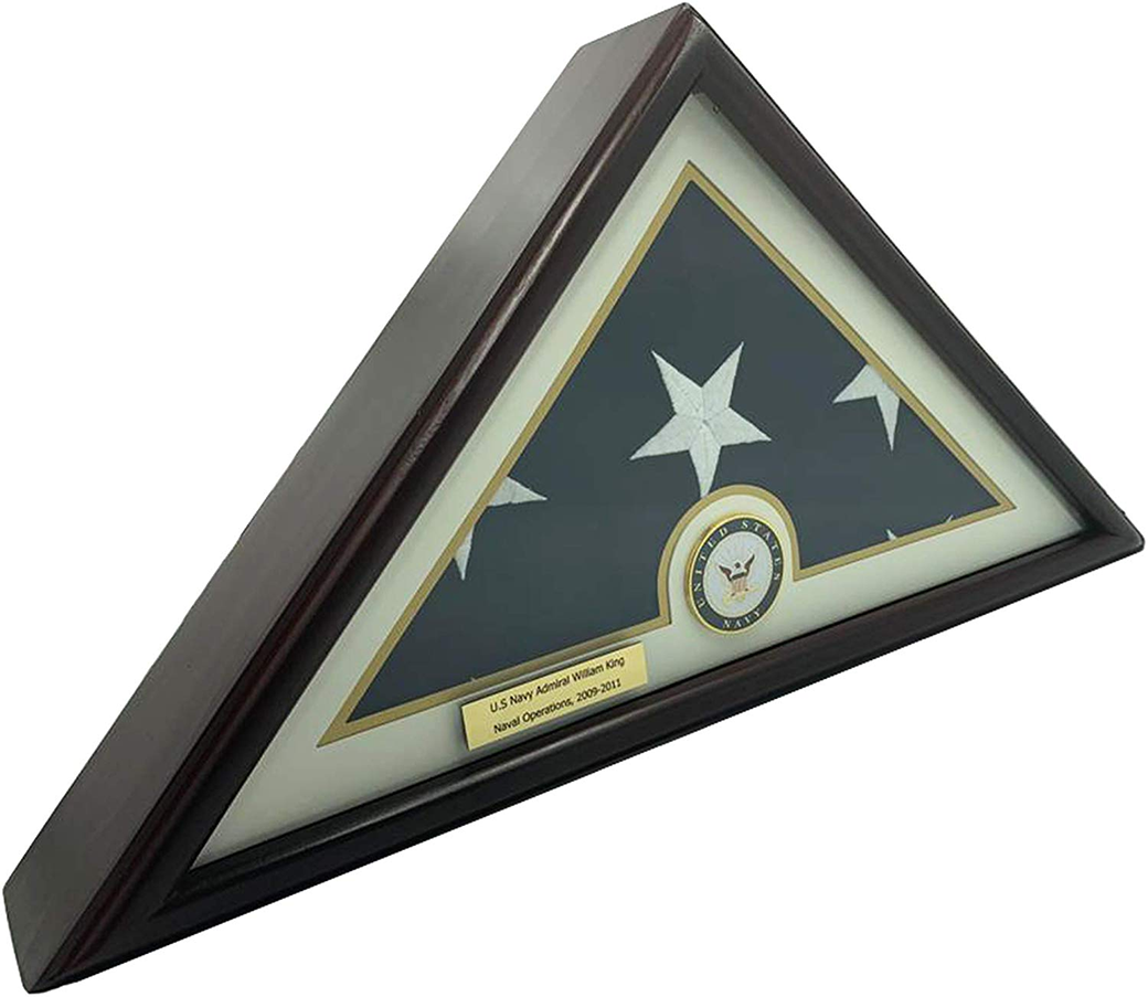 5x9 Burial/Funeral/Veteran Flag Elegant Display Case.