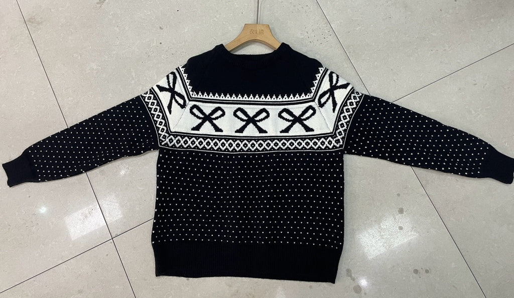 Cross-border AutumnWinter Women's Jacquard Knitted Sweater For Women