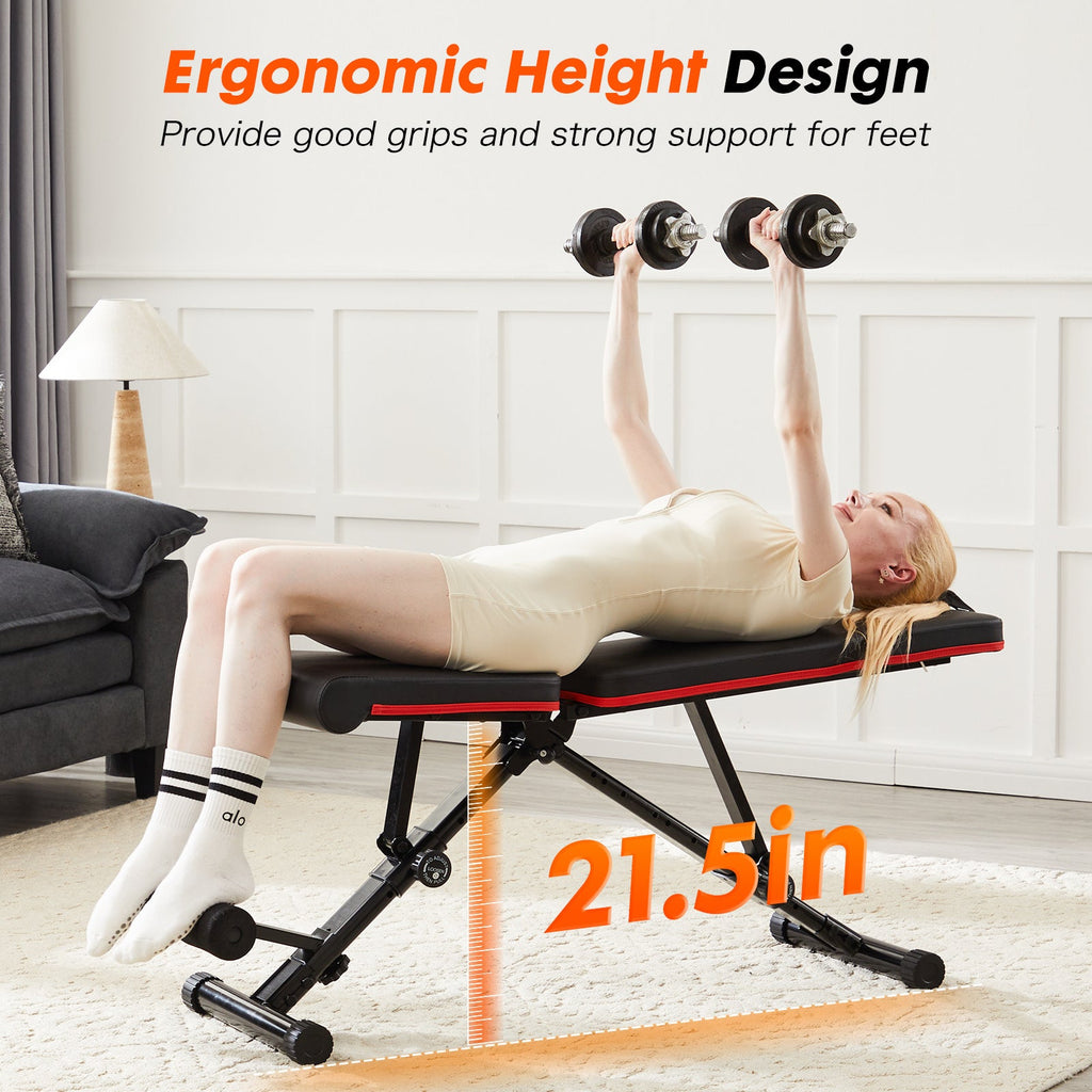 Adjustable Fitness Bench for Home Gyms