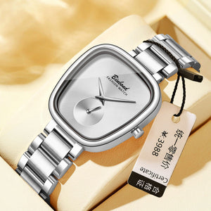 White Steel White Dial