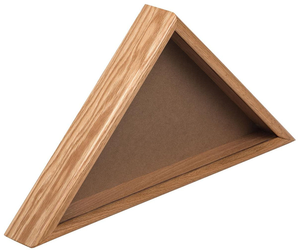 American-Made 5' x 9.5' Flag Case Made of Solid Wood – Walnut