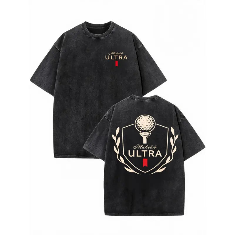 Michelob Ultra Golf T-Shirt – Retro 19th Hole Distressed Tee