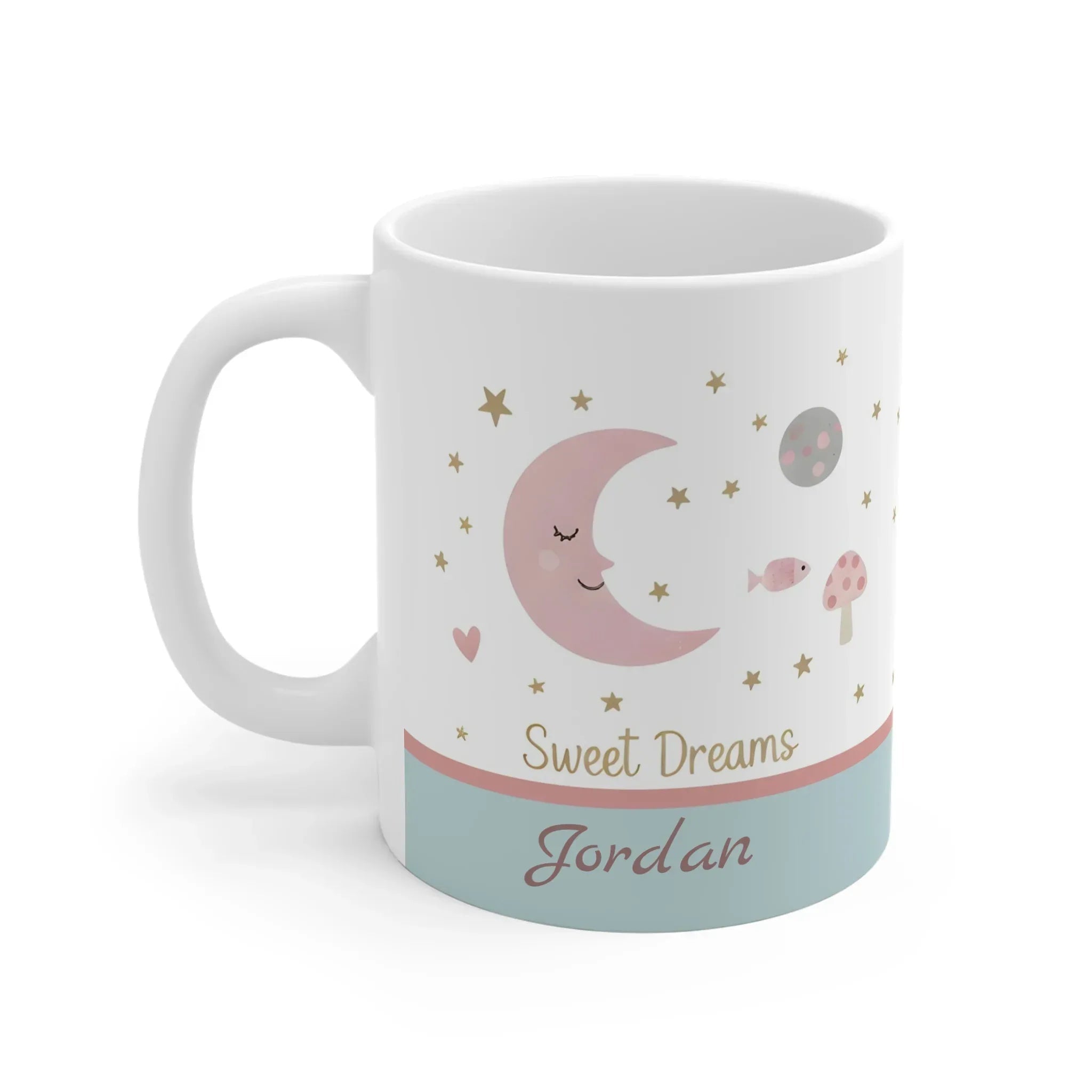 Sweet Dreams Moon & Stars Mug - Personalized Celestial Gift
