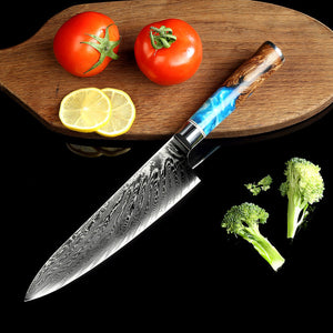 Blue handle with box