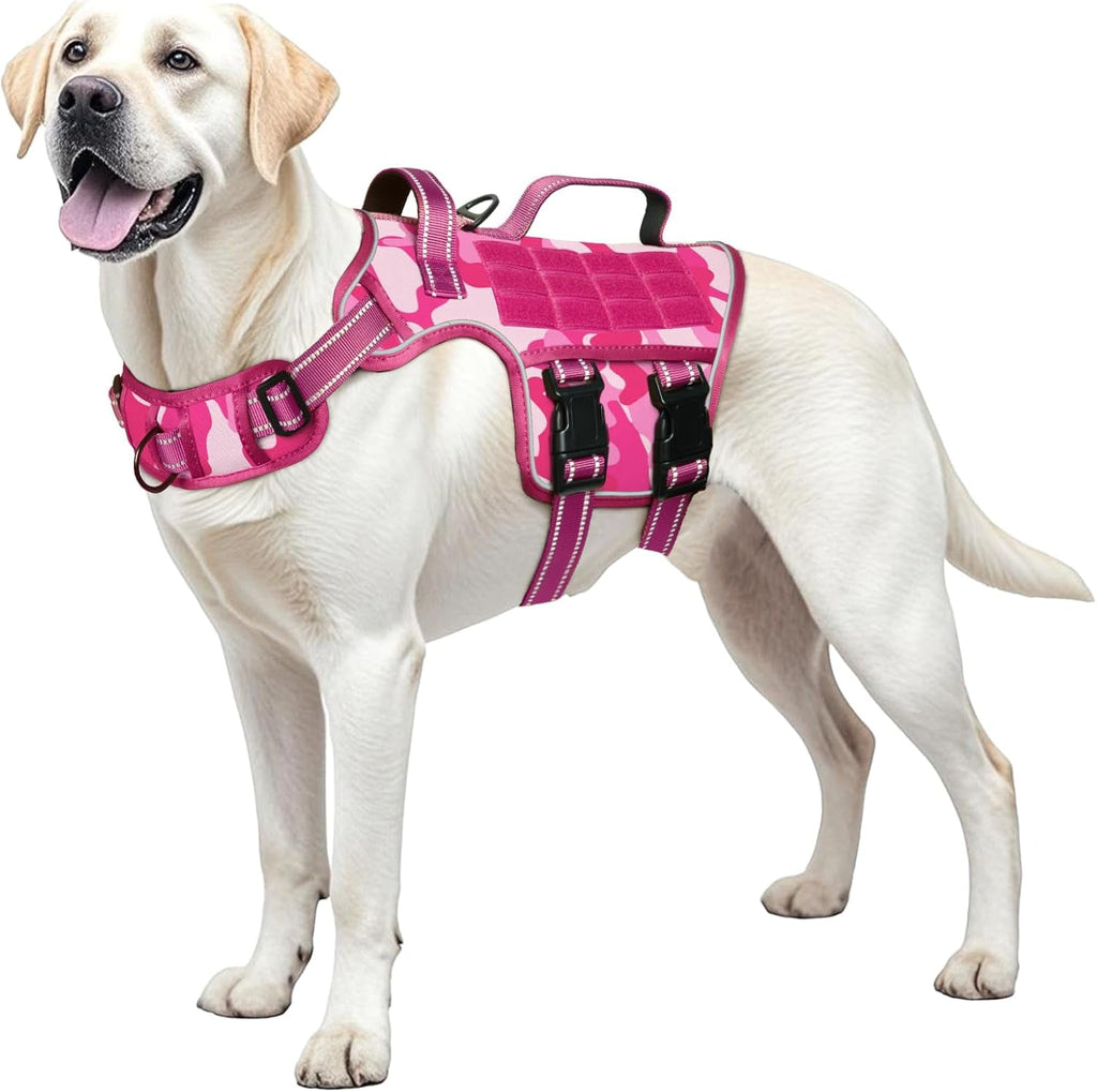 Heavy Duty No-Pull Tactical Dog Harness Molle Vest