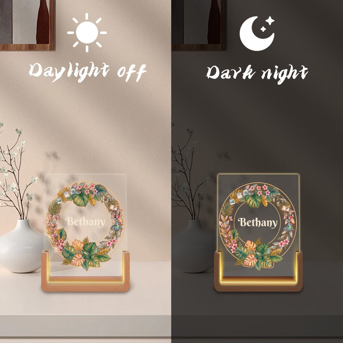 Her Name in Lights — Personalized USB Night Light