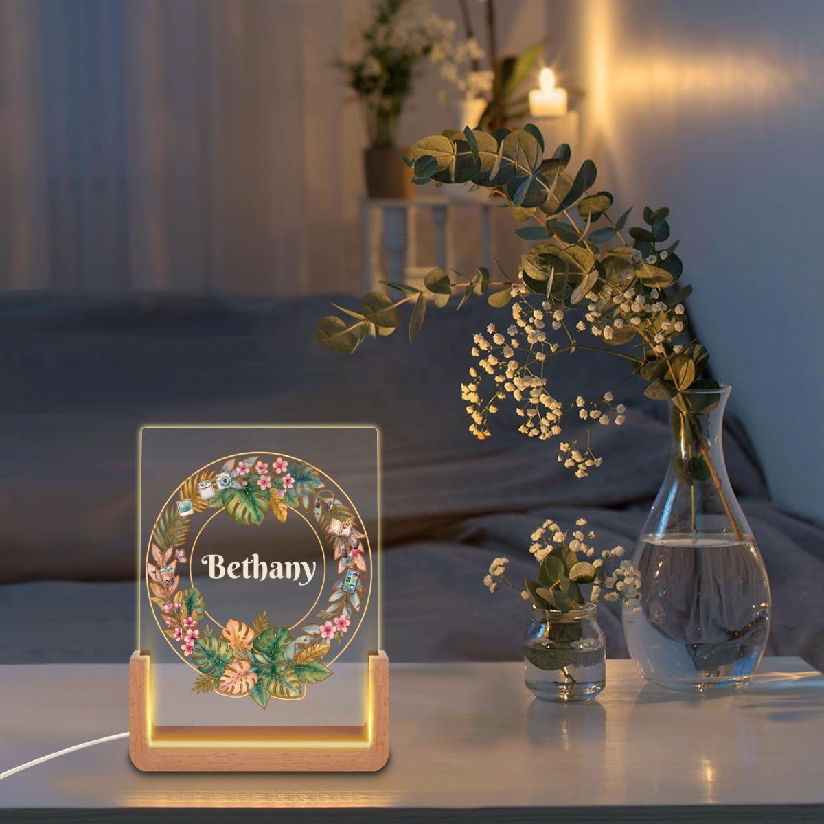 Her Name in Lights — Personalized USB Night Light