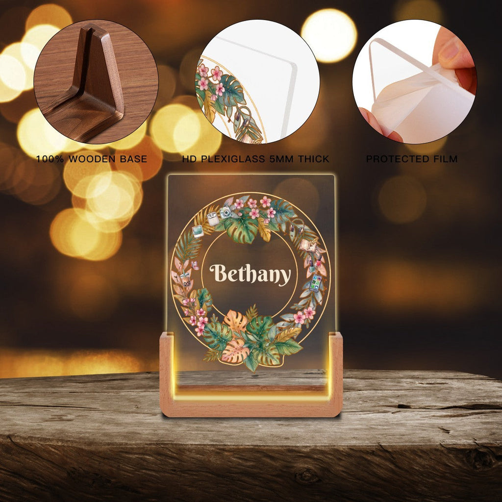 Her Name in Lights — Personalized USB Night Light