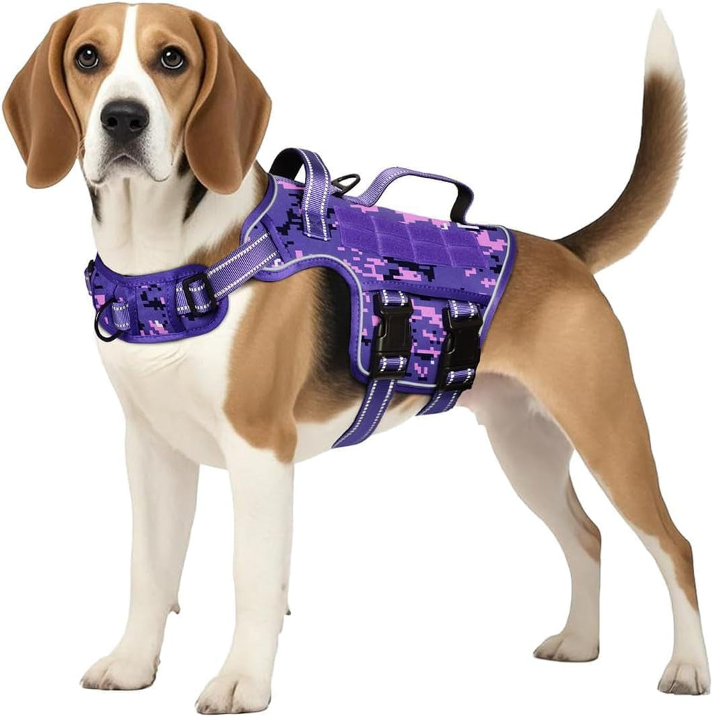 Heavy Duty No-Pull Tactical Dog Harness Molle Vest