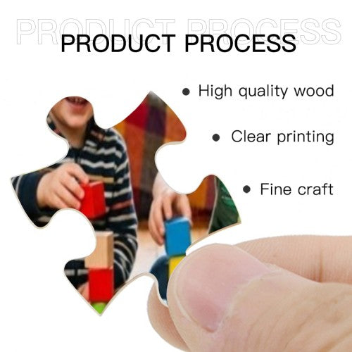 Custom Wooden Puzzle | 15×20cm  — 60 pieces | Upload Your Photo