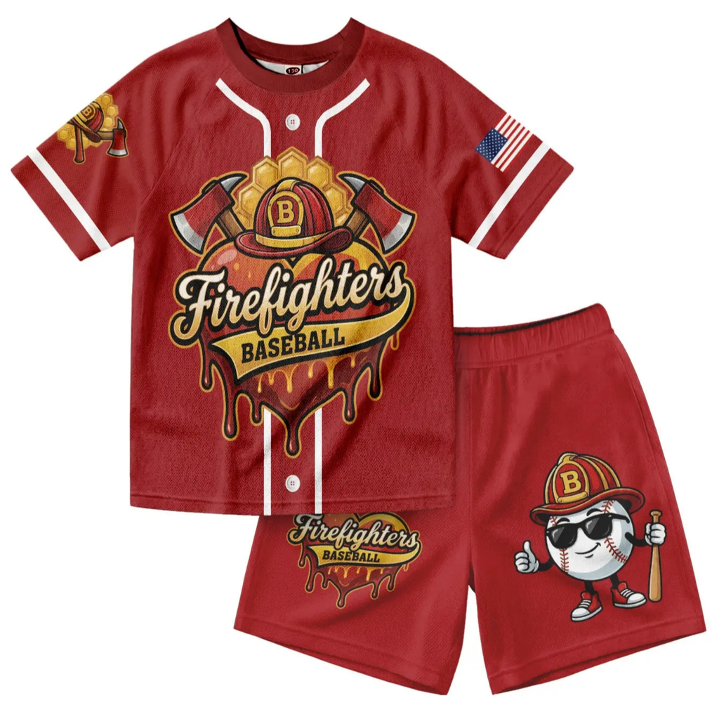 Funny Dabbing Banana USA Flag Baseball Set
