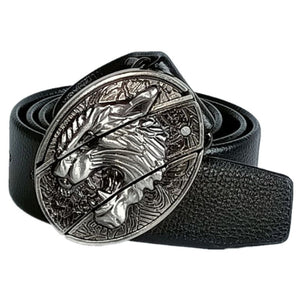 Tiger Head Knife Black Belt
