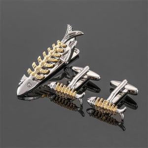 Gold And Silver Color Fishbone