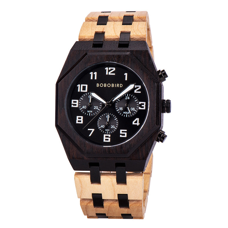 Wooden Watch T92 Quartz Decoration