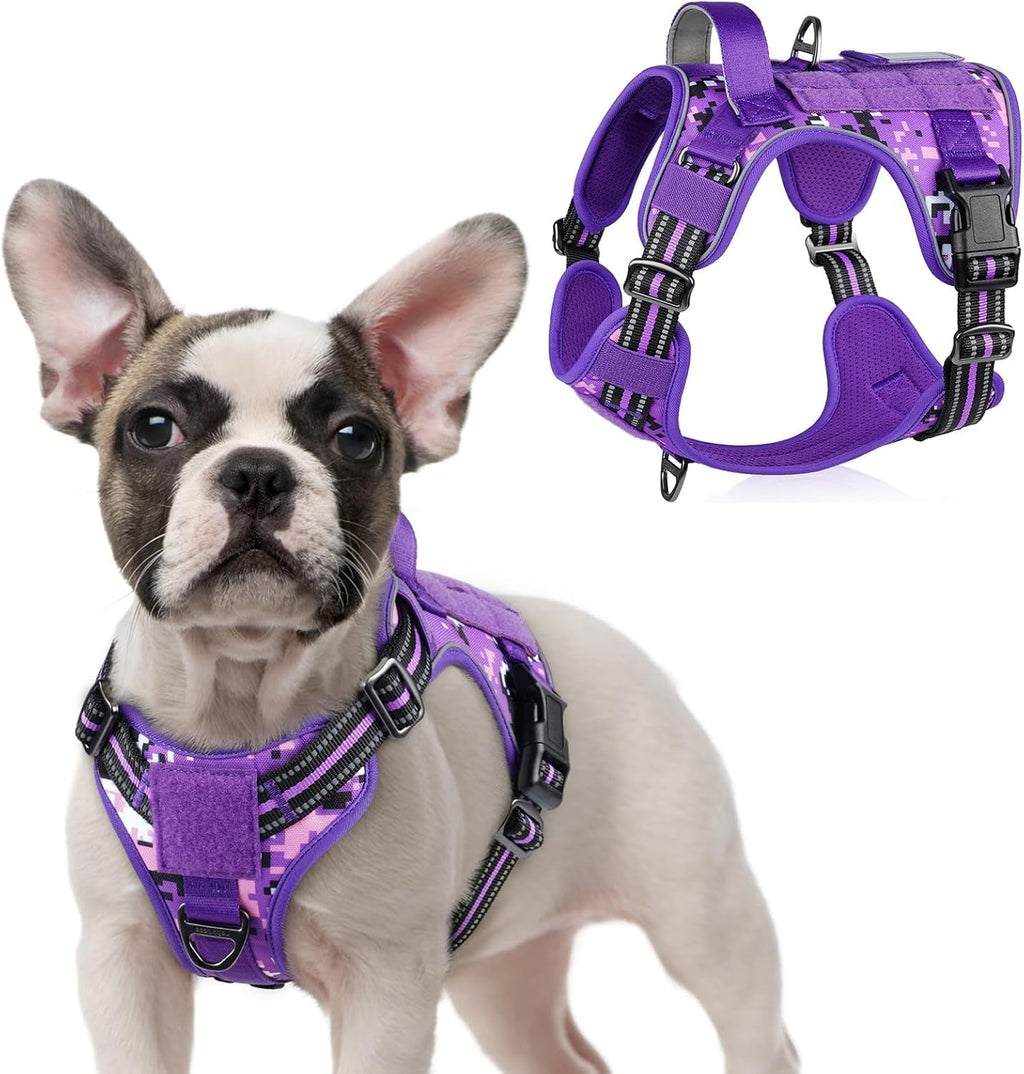 No-Pull Tactical Dog Harness MOLLE Vest for Medium & Large Dogs