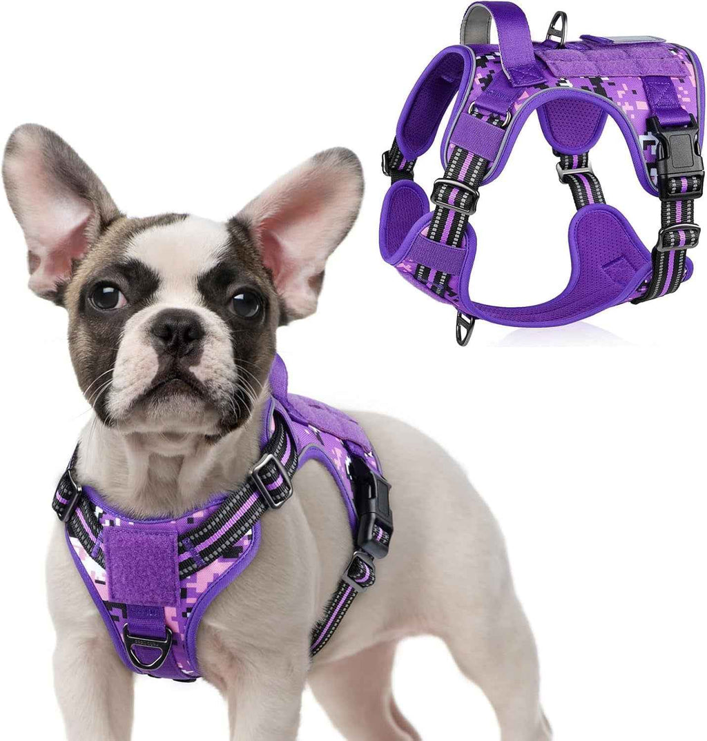 No-Pull Tactical Dog Harness MOLLE Vest with Handle