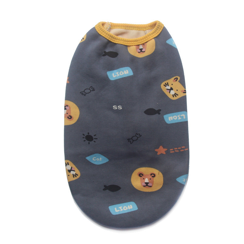 Pet Clothes Autumn And Winter Clothes Plush Vest Small Medium And Large