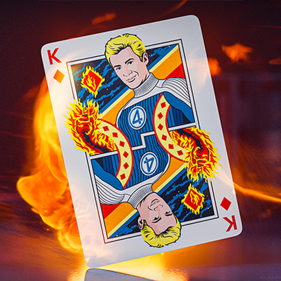 Theory11 Fantastic Four Playing Cards – Retro-Futuristic Marvel Edition
