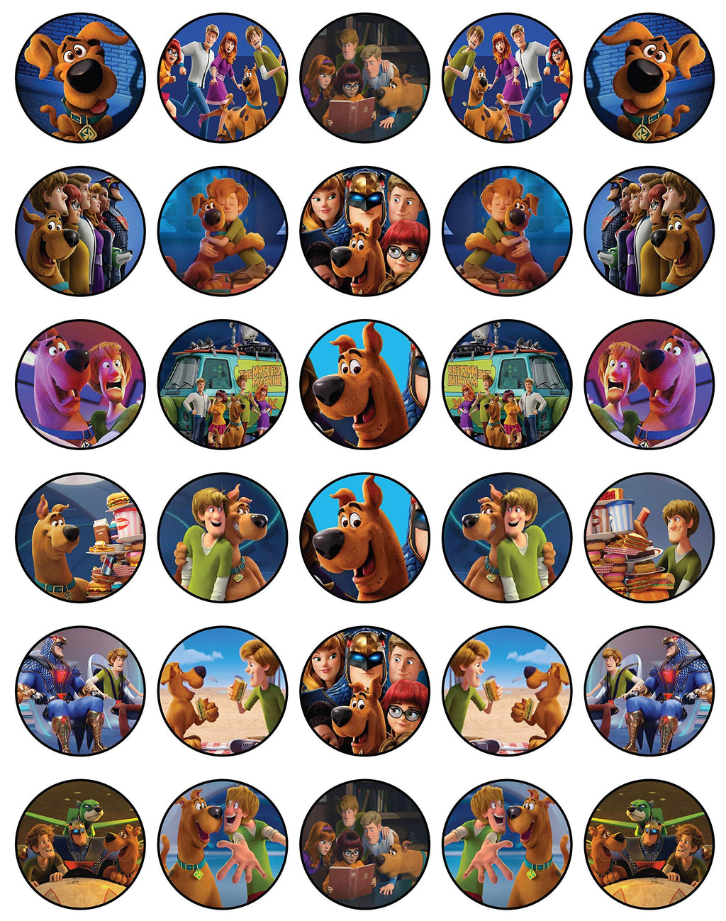 NATURAL BEHAVIOUR 30 Edible Cupcake Toppers Mystery Pup Dog Team Collection