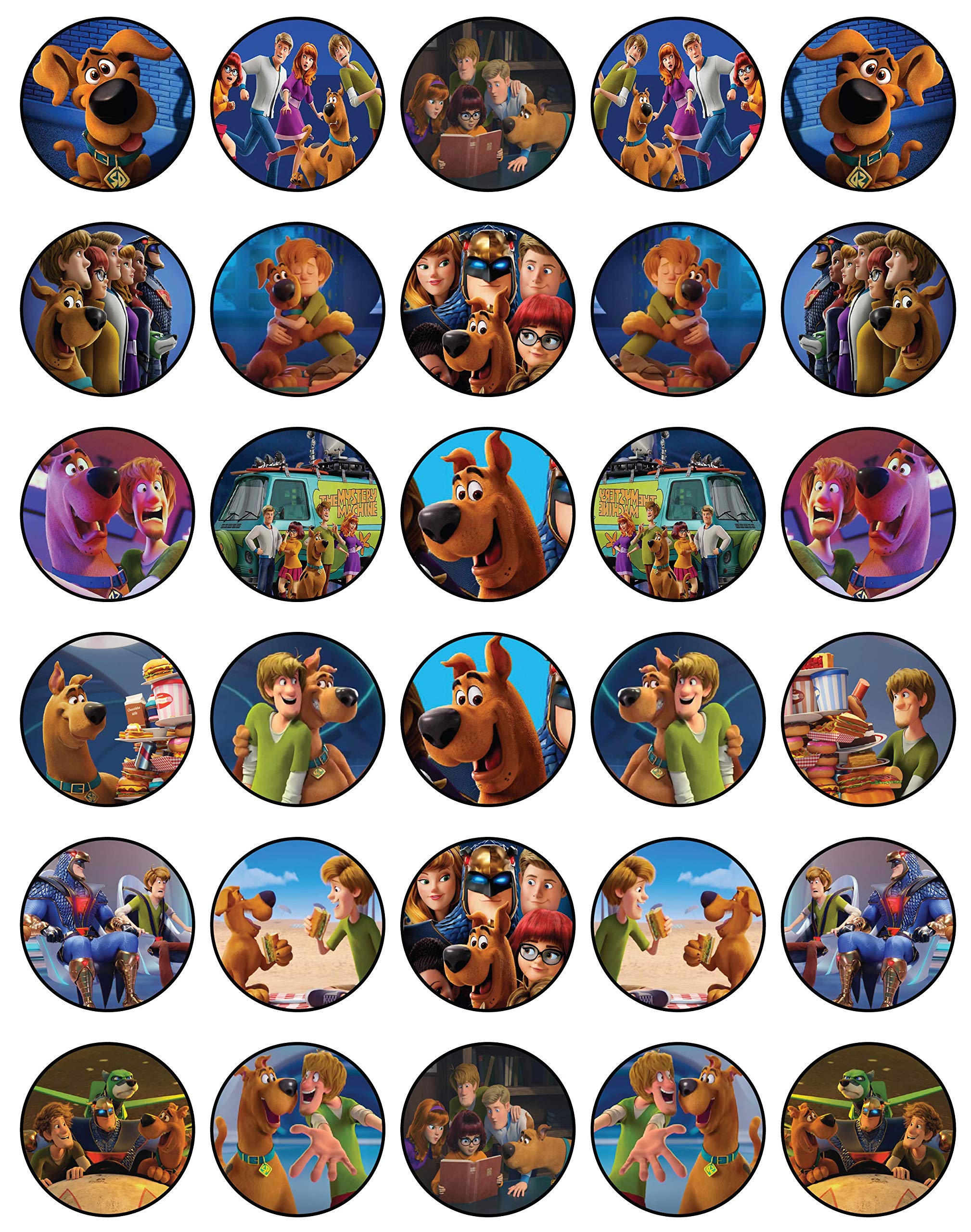 NATURAL BEHAVIOUR 30 Edible Cupcake Toppers Mystery Pup Dog Team Collection