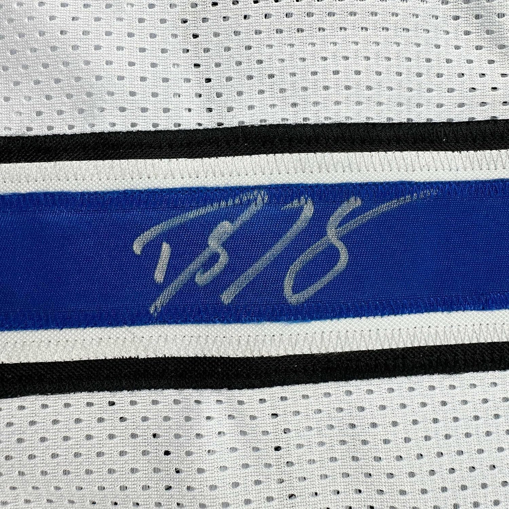 Framed Autographed/Signed Dwight Howard 35x39 Orlando White Basketball Jersey JSA COA