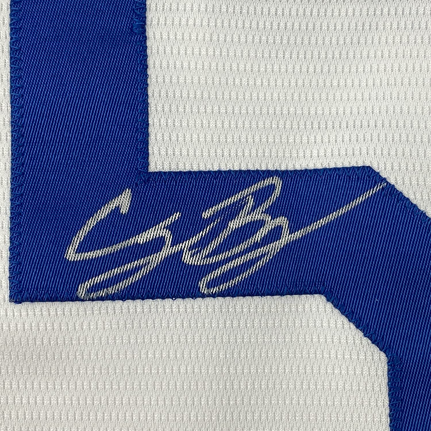 Framed Autographed/Signed Cody Bellinger 35x39 Los Angeles LA Dodgers White Authentic Baseball Jersey Fanatics COA