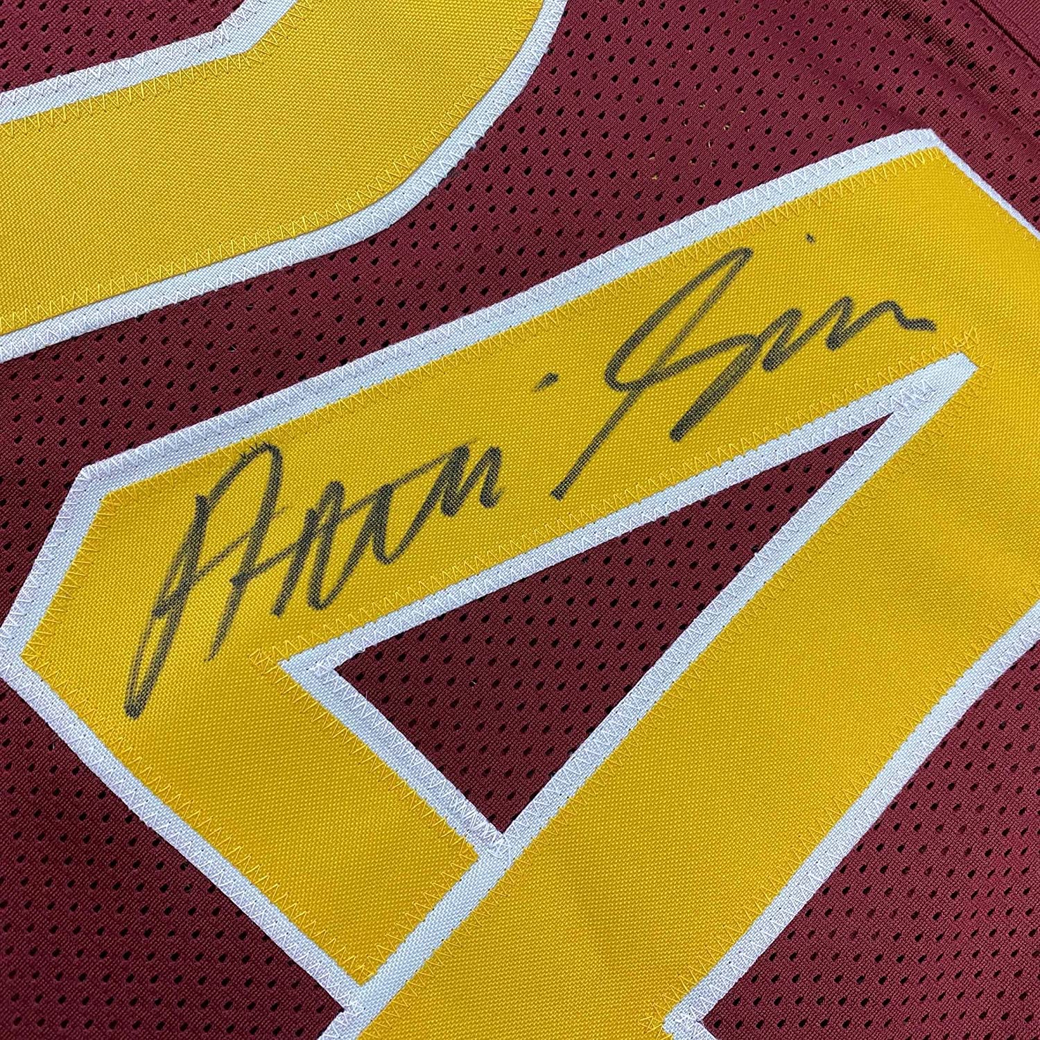 Framed Autographed/Signed Antonio Gibson 35x39 Washington Red 2022 Football Jersey JSA COA