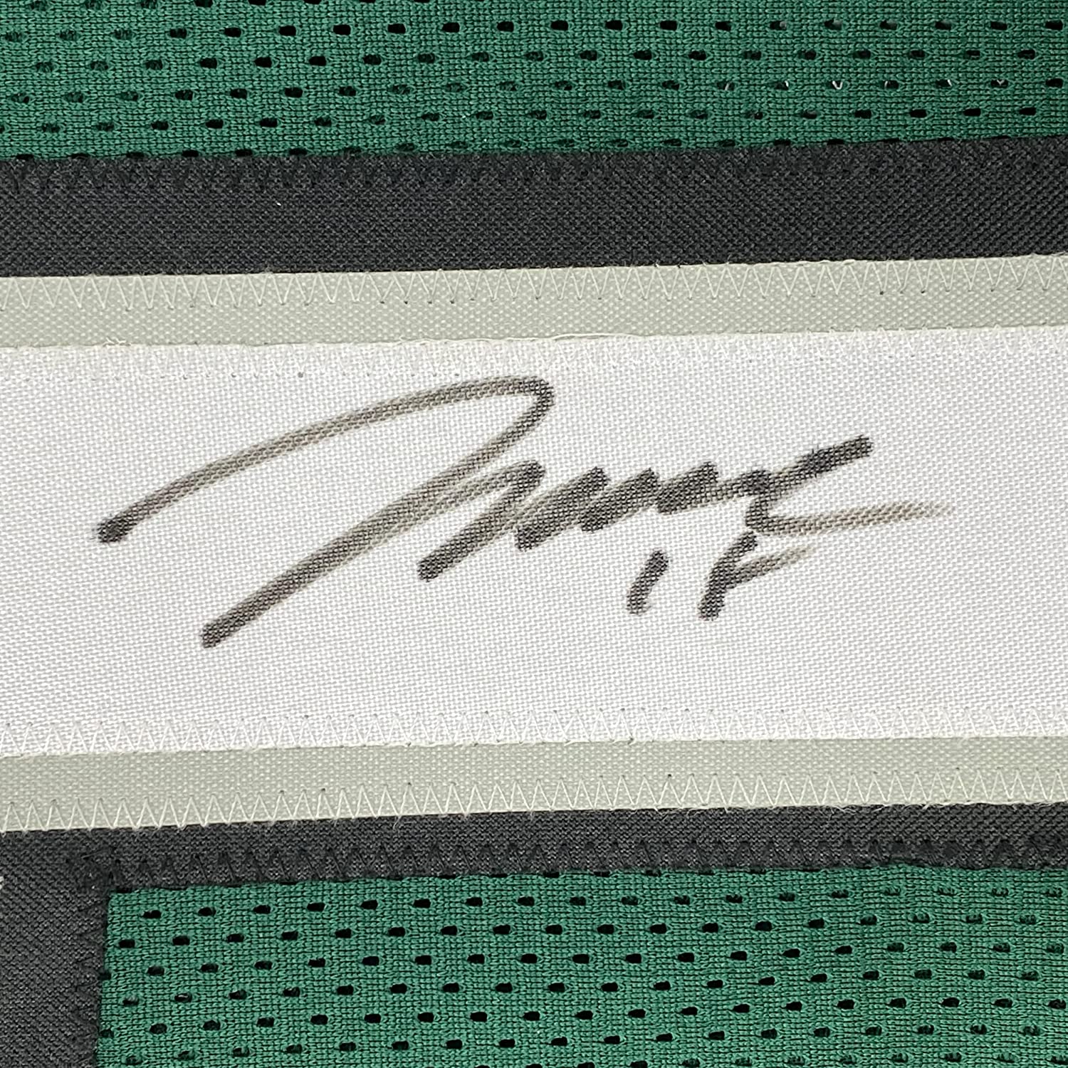 Framed Autographed/Signed Jeremy Maclin 35x39 Philadelphia Green Football Jersey JSA COA