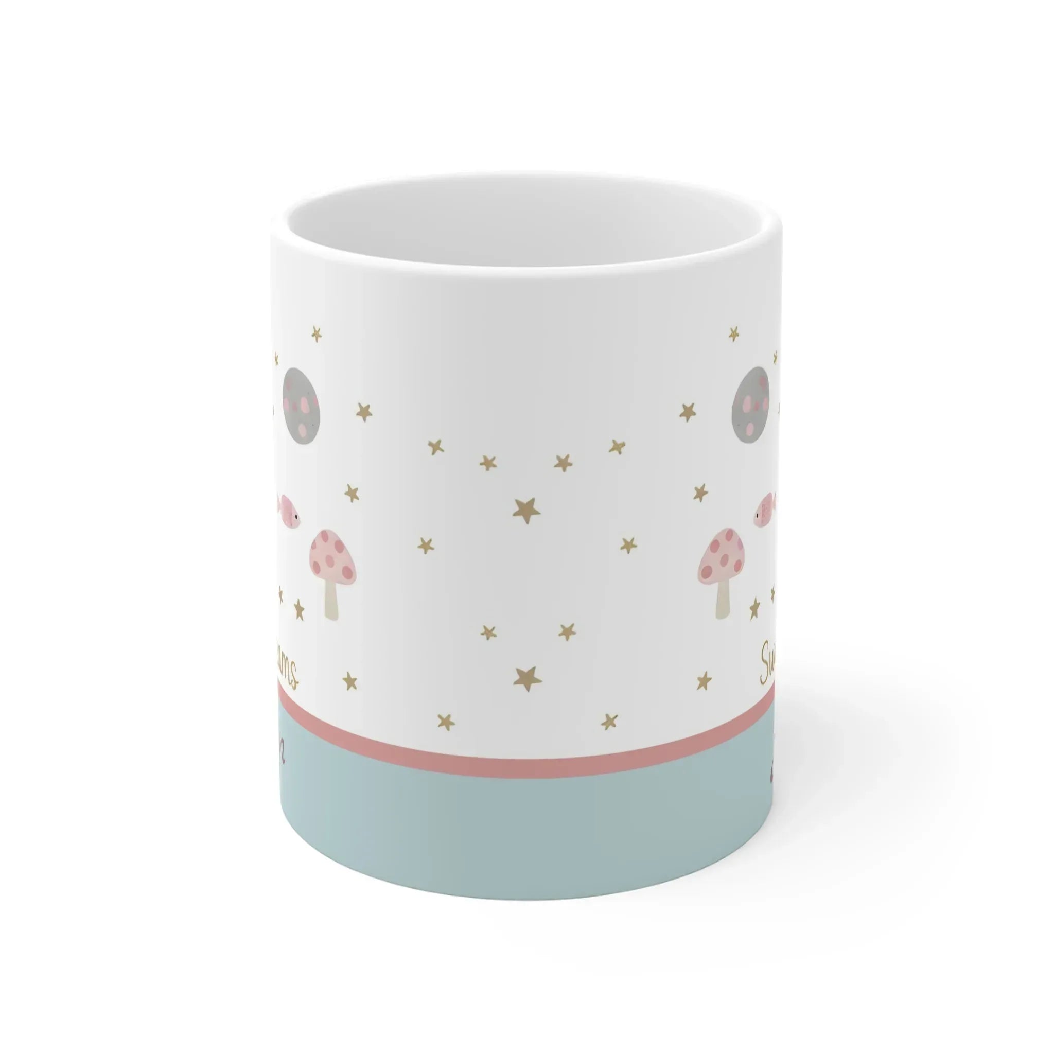 Sweet Dreams Moon & Stars Mug - Personalized Celestial Gift