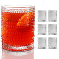 Jupiter Hobnail Vintage Drinking Glasses Set of 6 11.75oz Clear