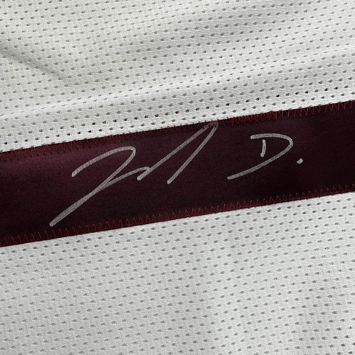 Framed Autographed/Signed Jahan Dotson 35x39 Washington White Football Jersey JSA COA