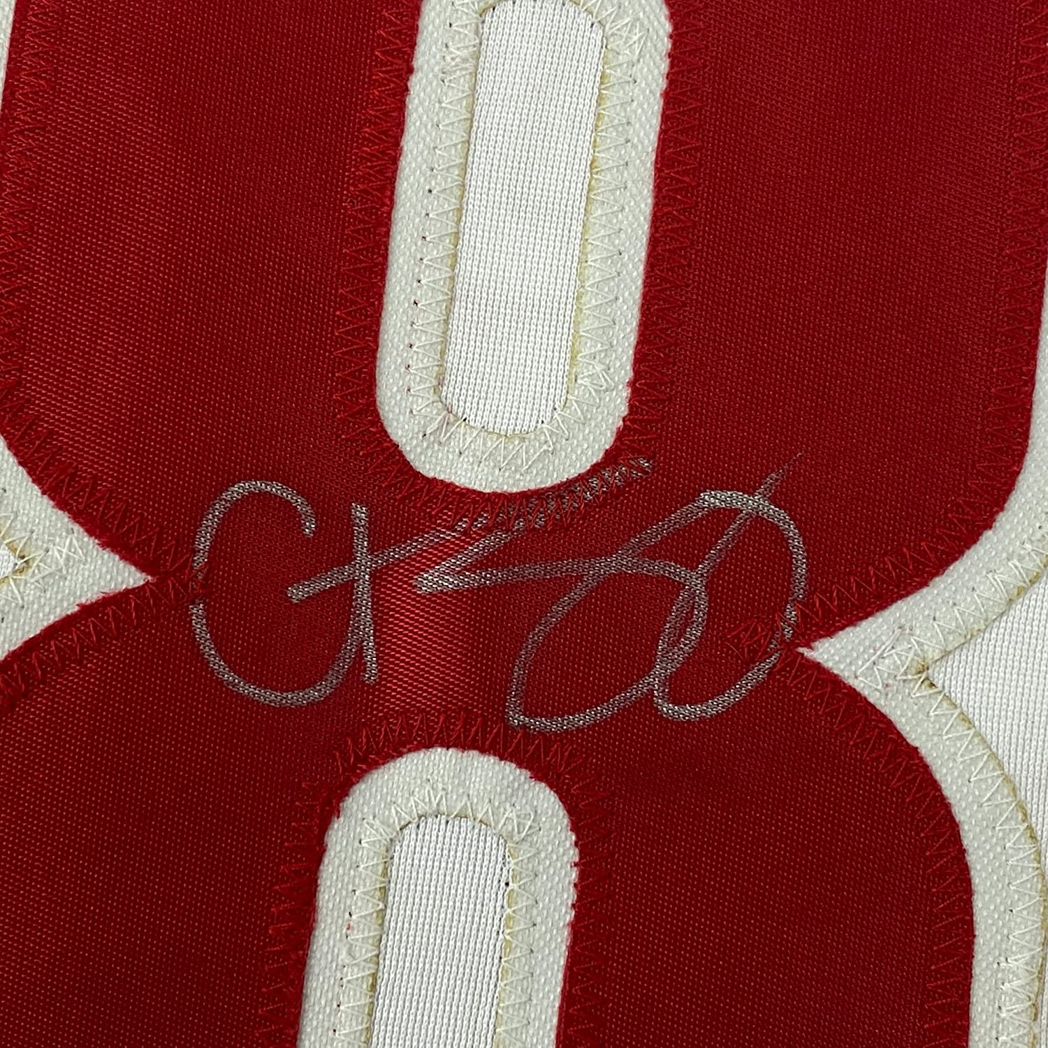 Framed Autographed/Signed Curt Schilling 35x39 Philadelphia Pinstripe Baseball Jersey JSA COA