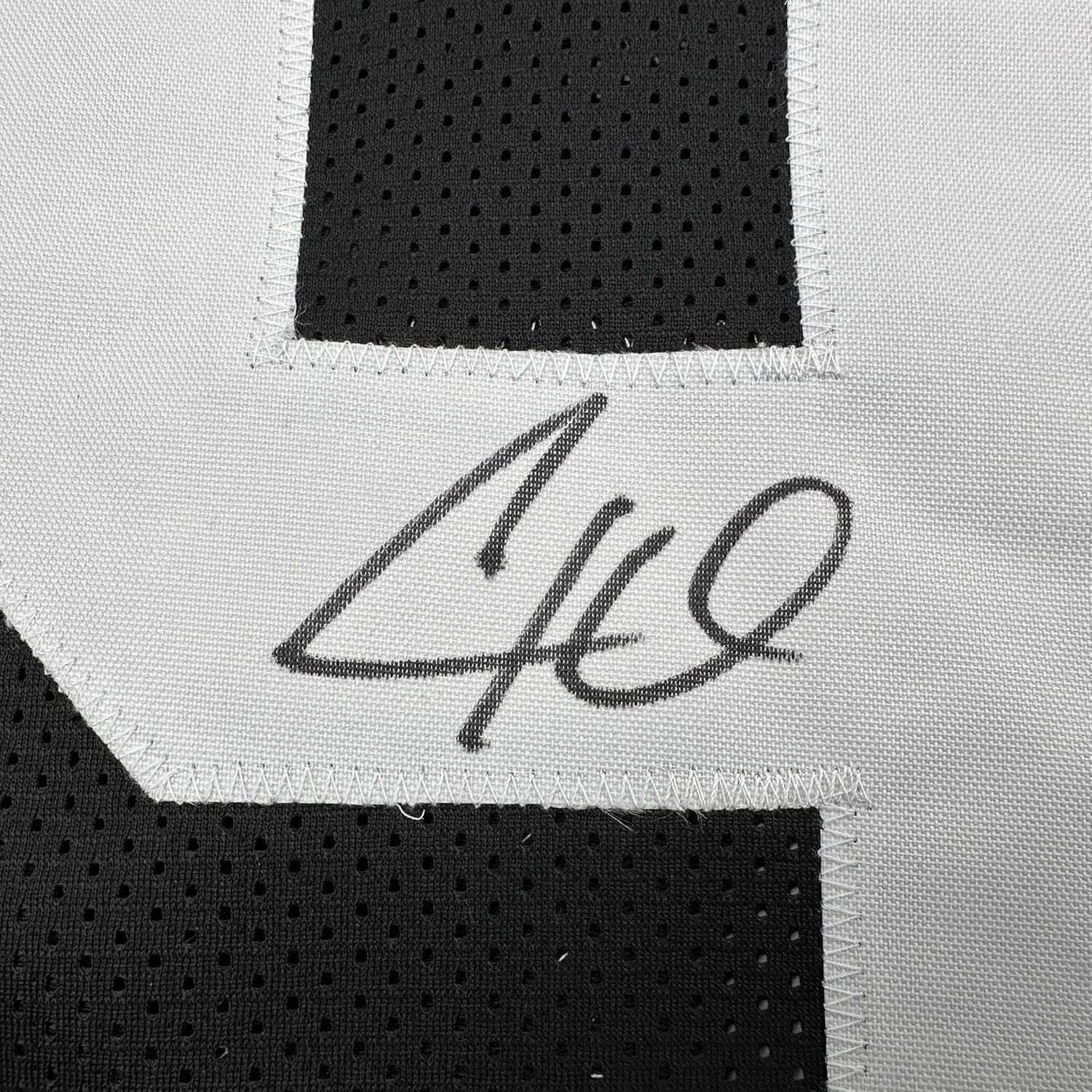 Framed Autographed/Signed Cameron Cam Heyward 35x39 Pittsburgh Retro Black Football Jersey Beckett BAS COA