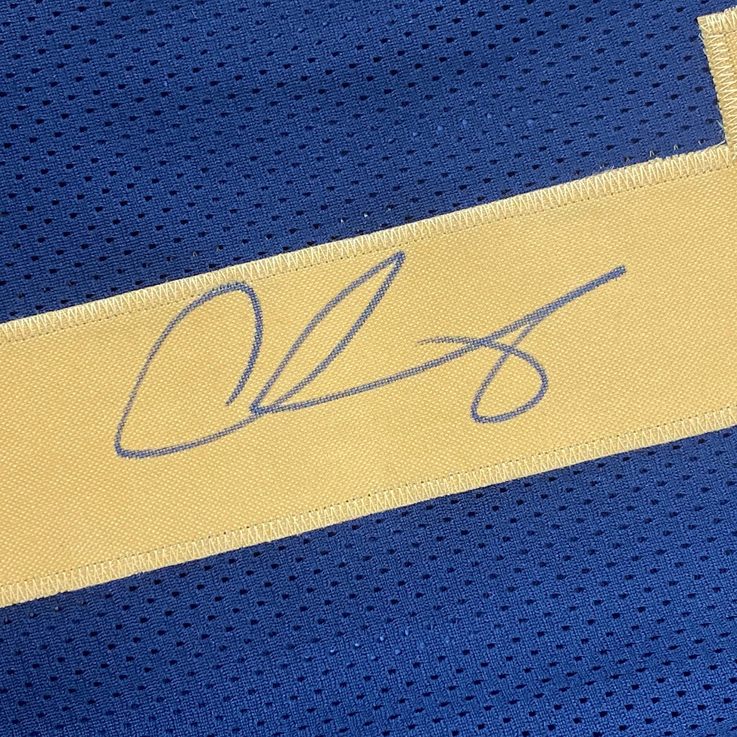 Framed Autographed/Signed Chase Claypool 35x39 Pittsburgh Color Rush Football Jersey Beckett BAS COA
