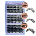 KLHYIT Wispy Lash Clusters 300PCS 10-22mm Mixed D C 30D-50D Eyelash Extensions