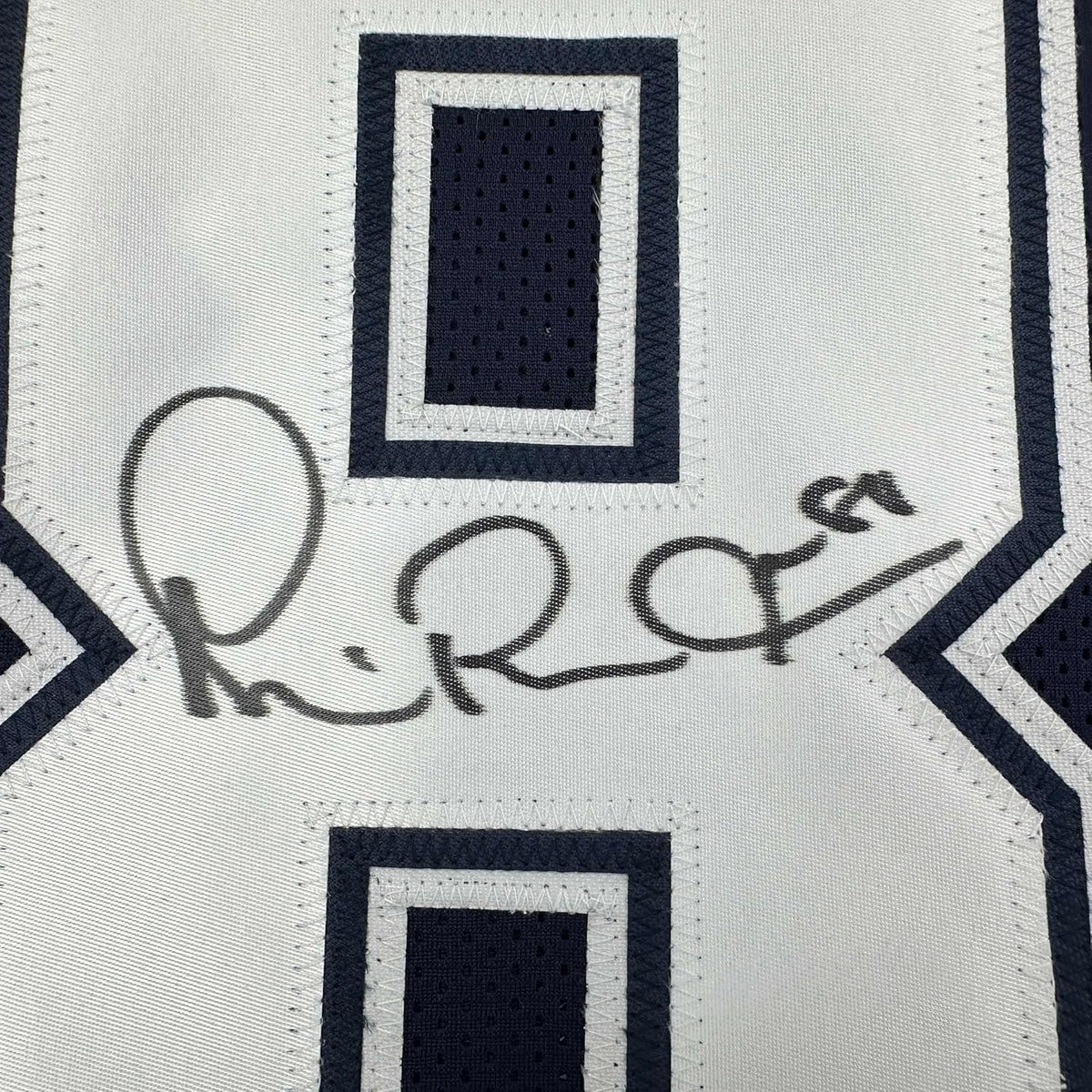 Framed Autographed/Signed Michael Irvin 35x39 Dallas Blue Football Jersey JSA COA