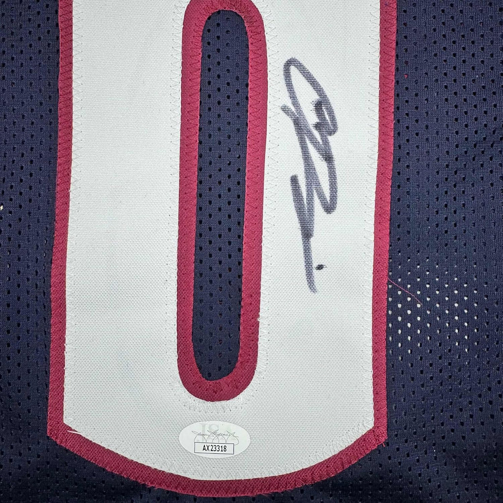 Framed Autographed/Signed Christian Braun 35x39 Denver Blue Basketball Jersey JSA COA
