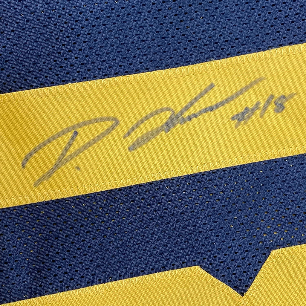 Framed Autographed/Signed Diontae Johnson 35x39 Pittsburgh Color Rush Football Jersey Beckett BAS COA