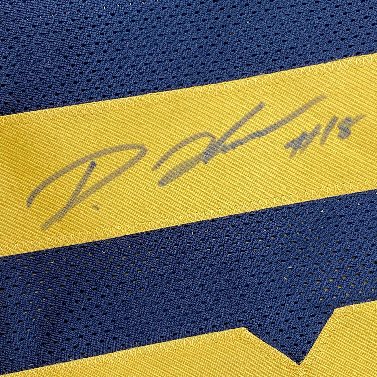 Framed Autographed/Signed Diontae Johnson 35x39 Pittsburgh Color Rush Football Jersey Beckett BAS COA