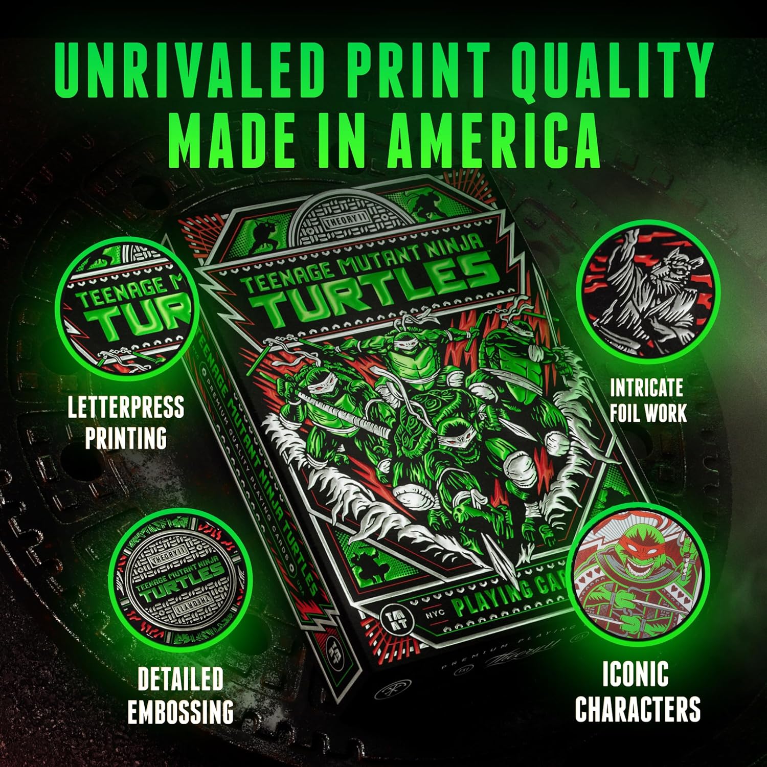 Theory11 Teenage Mutant Ninja Turtles Playing Cards – TMNT Premium Deck